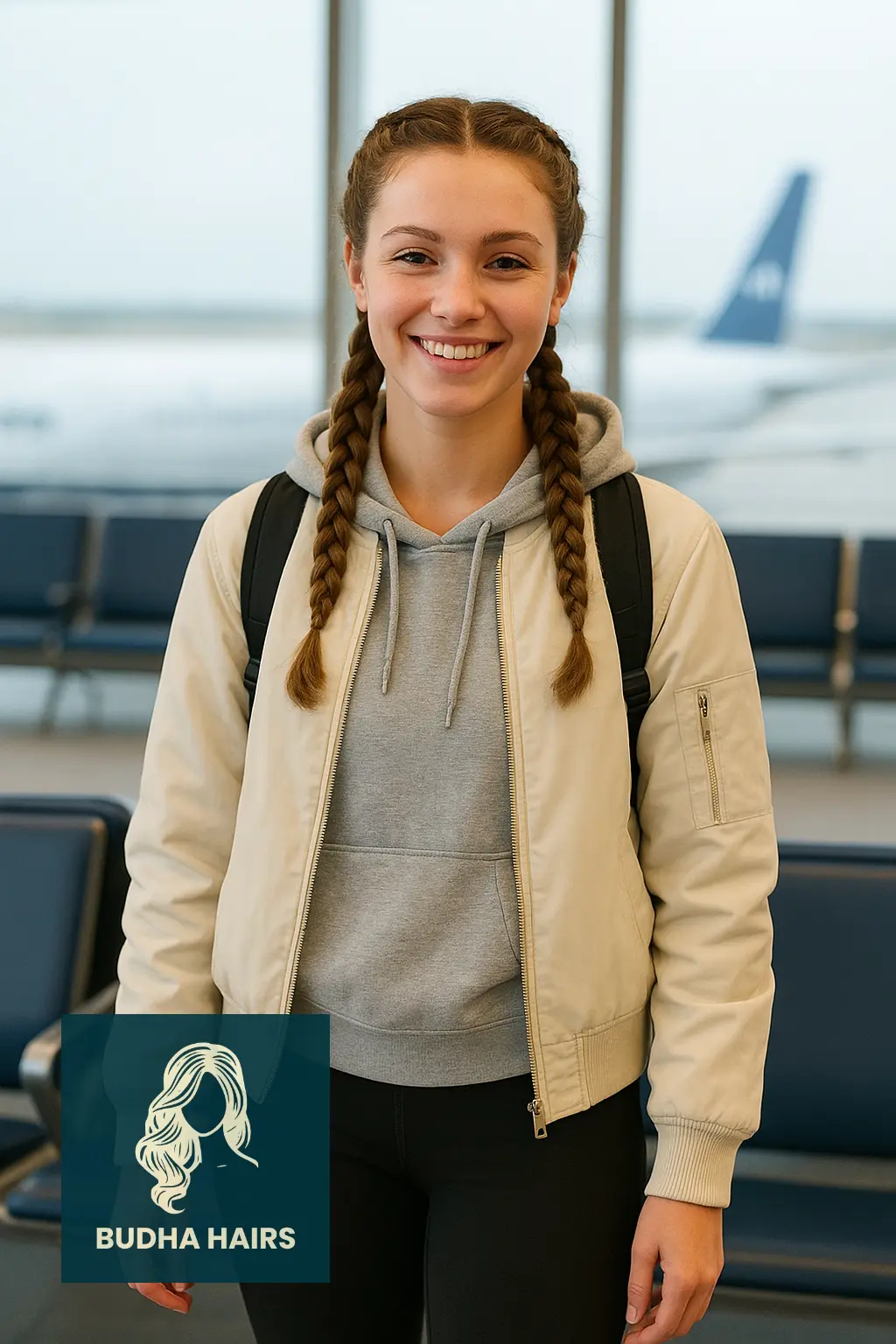 Two French Braids for Long Flights