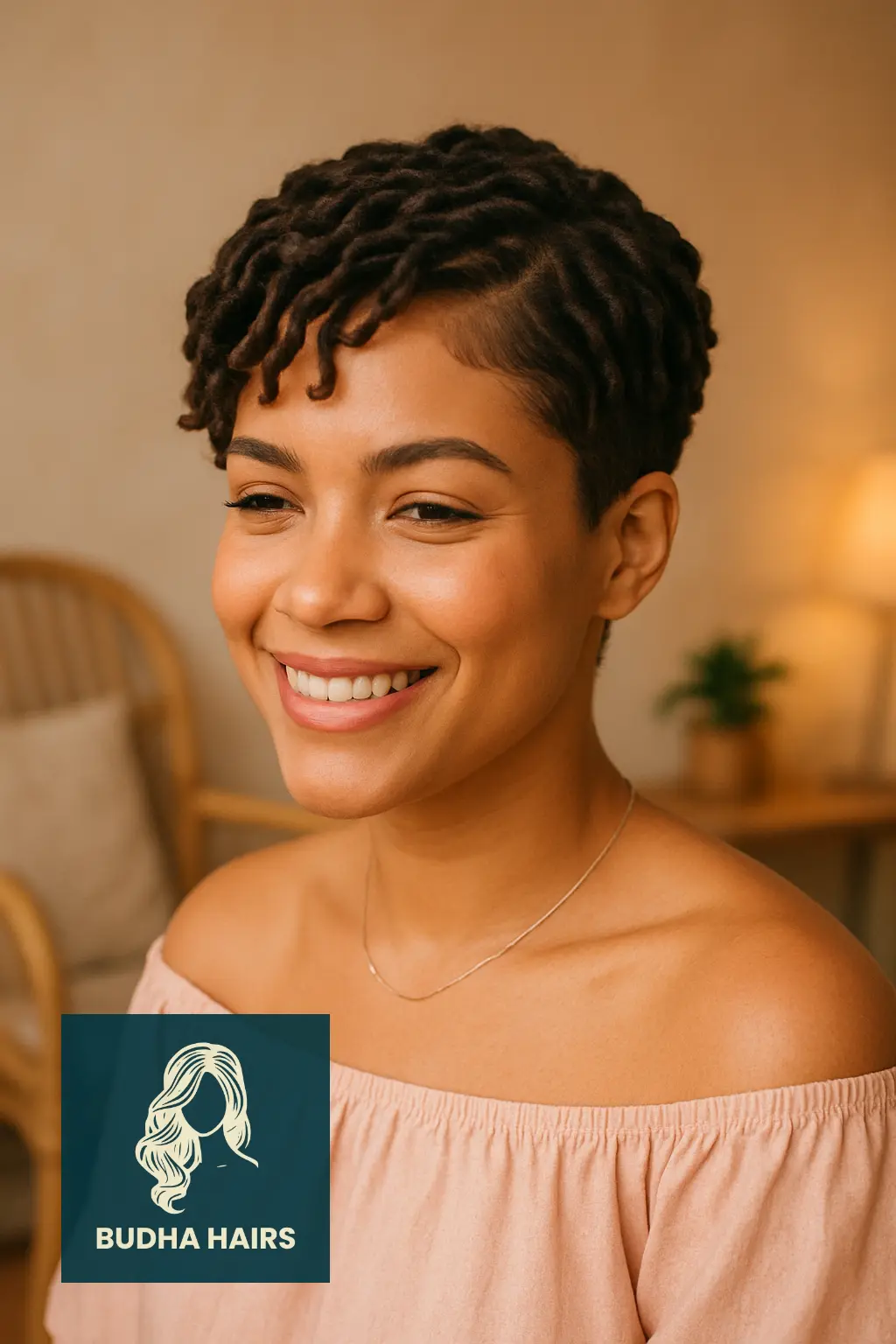 25 Stunning Short Invisible Locs Hairstyles for a Stylish and Natural Look 17 Wavy Short Invisible Locs