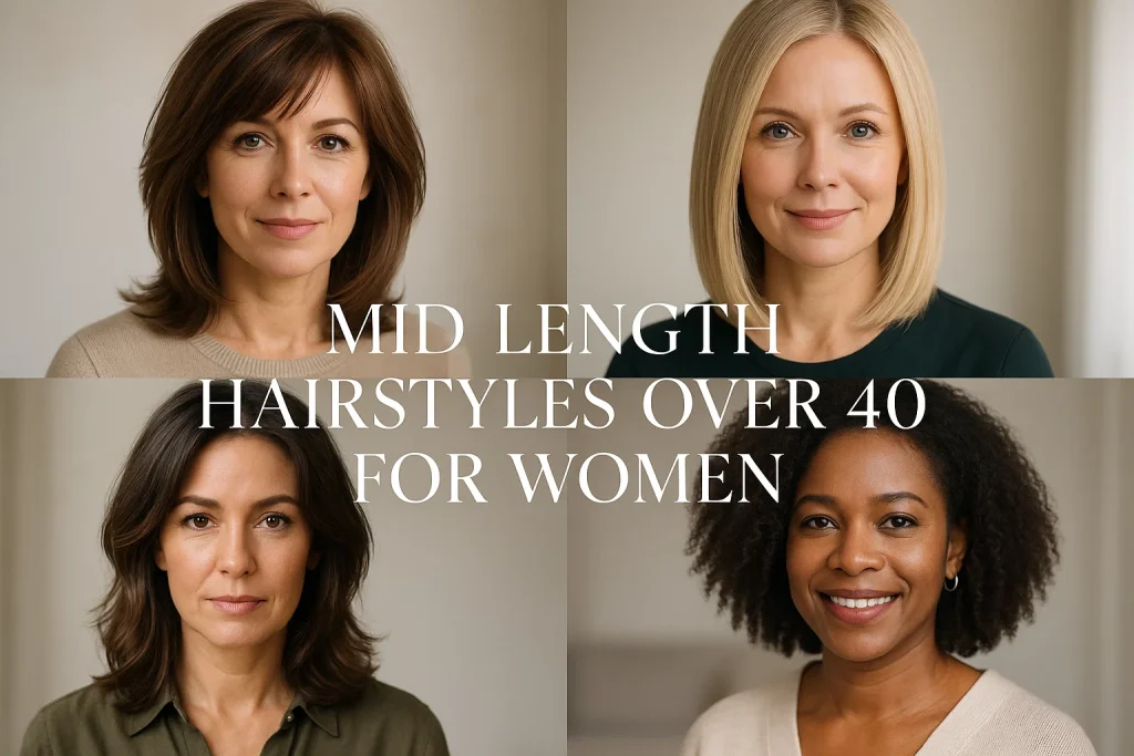 Mid Length Hairstyles Over 40