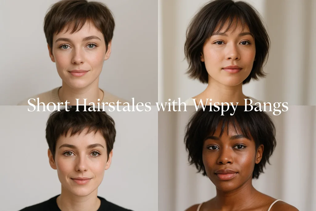 Short Hairstyles with Wispy Bangs