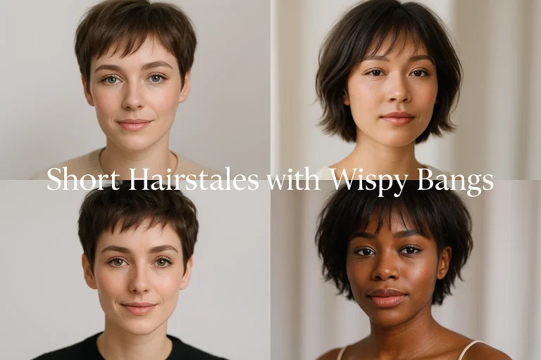 Short Hairstyles with Wispy Bangs