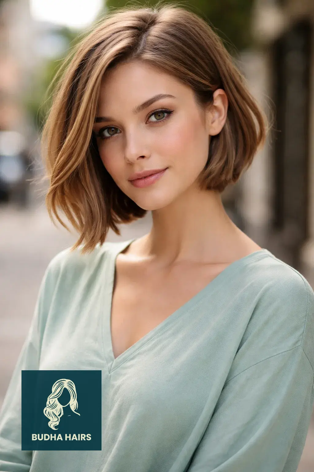30 Simple yet Volumizing Hairstyles for Thin Hair 18 Angled Bob