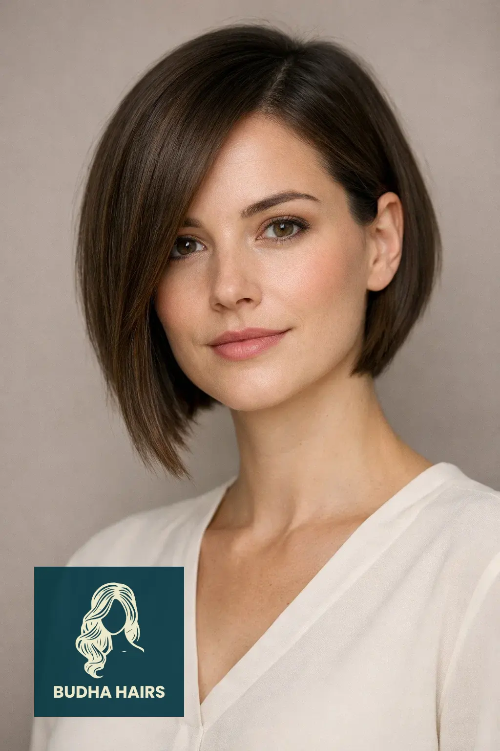 35 Short Hairstyles for Thin Hair to Look Fuller and Thicker 3 Asymmetrical Bob with a Deep Side Part