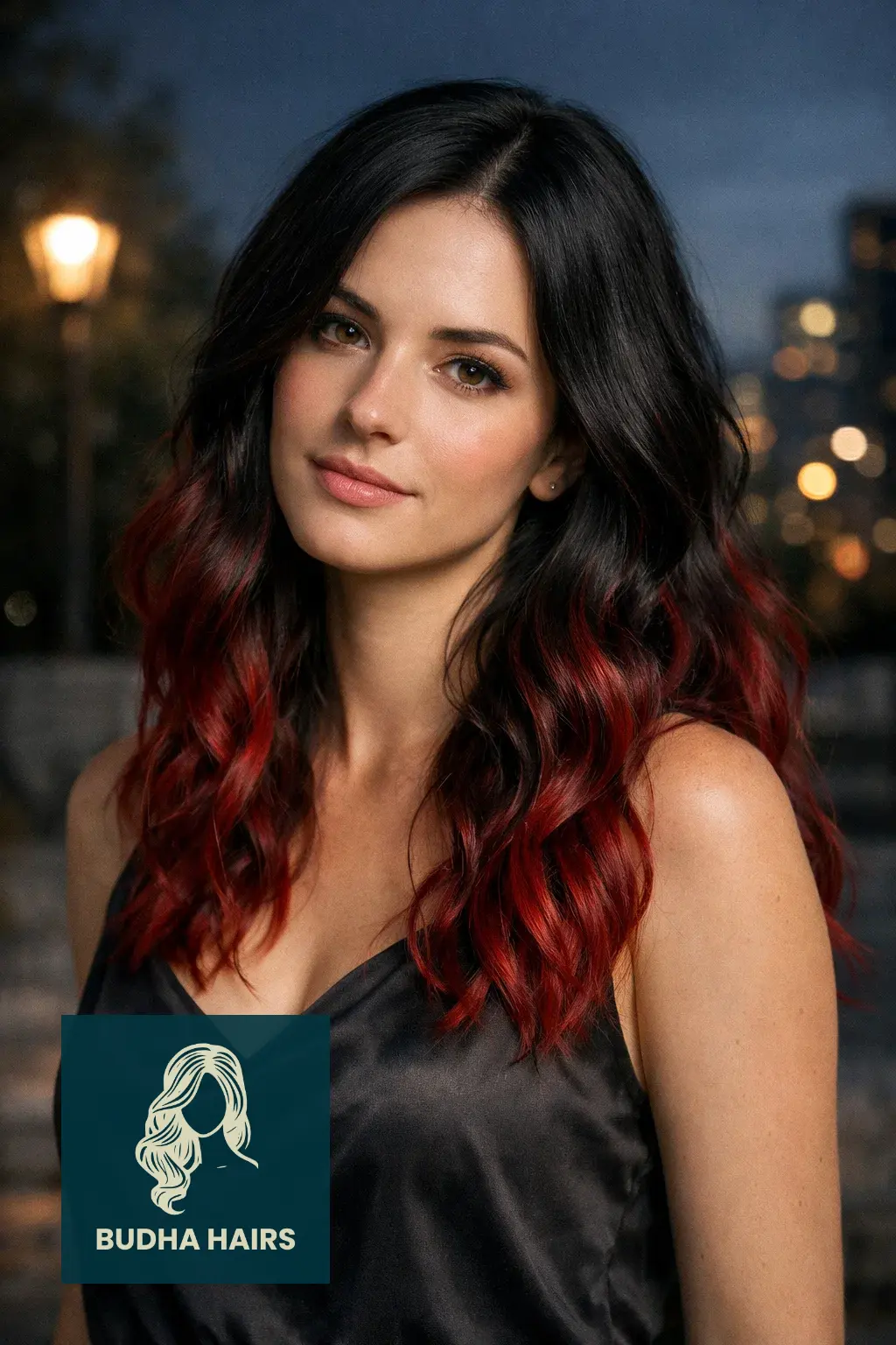 35 Best Vampire Hairstyles for Women - Gothic, Sexy & Scary Looks 3 Blood-Dipped Ombré Waves