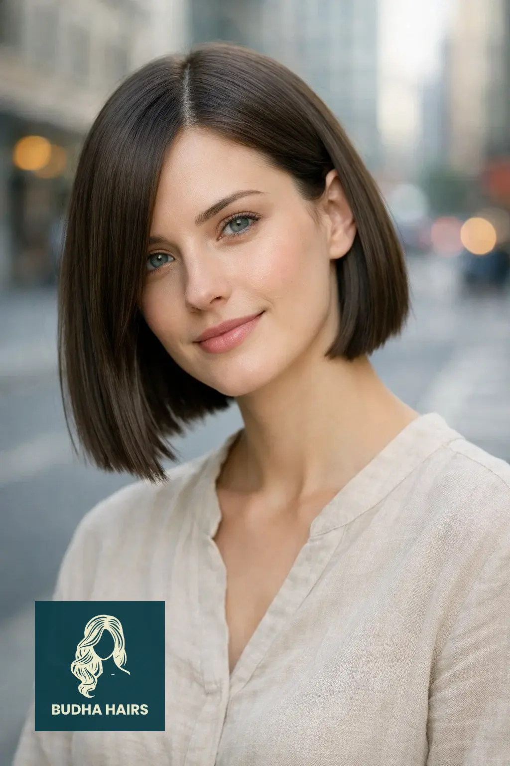 30 Best Hairstyles for Thin Fine Hair for Instant Volume & Body 2 Blunt Bob with Side Part