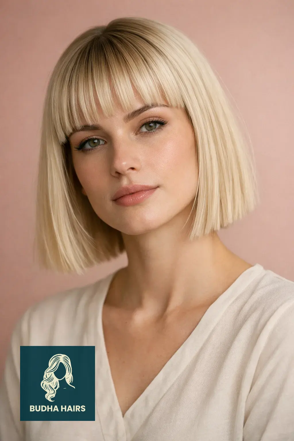 30 Best Hairstyles for Thin Fine Hair for Instant Volume & Body 30 Blunt Cut with Micro Bangs