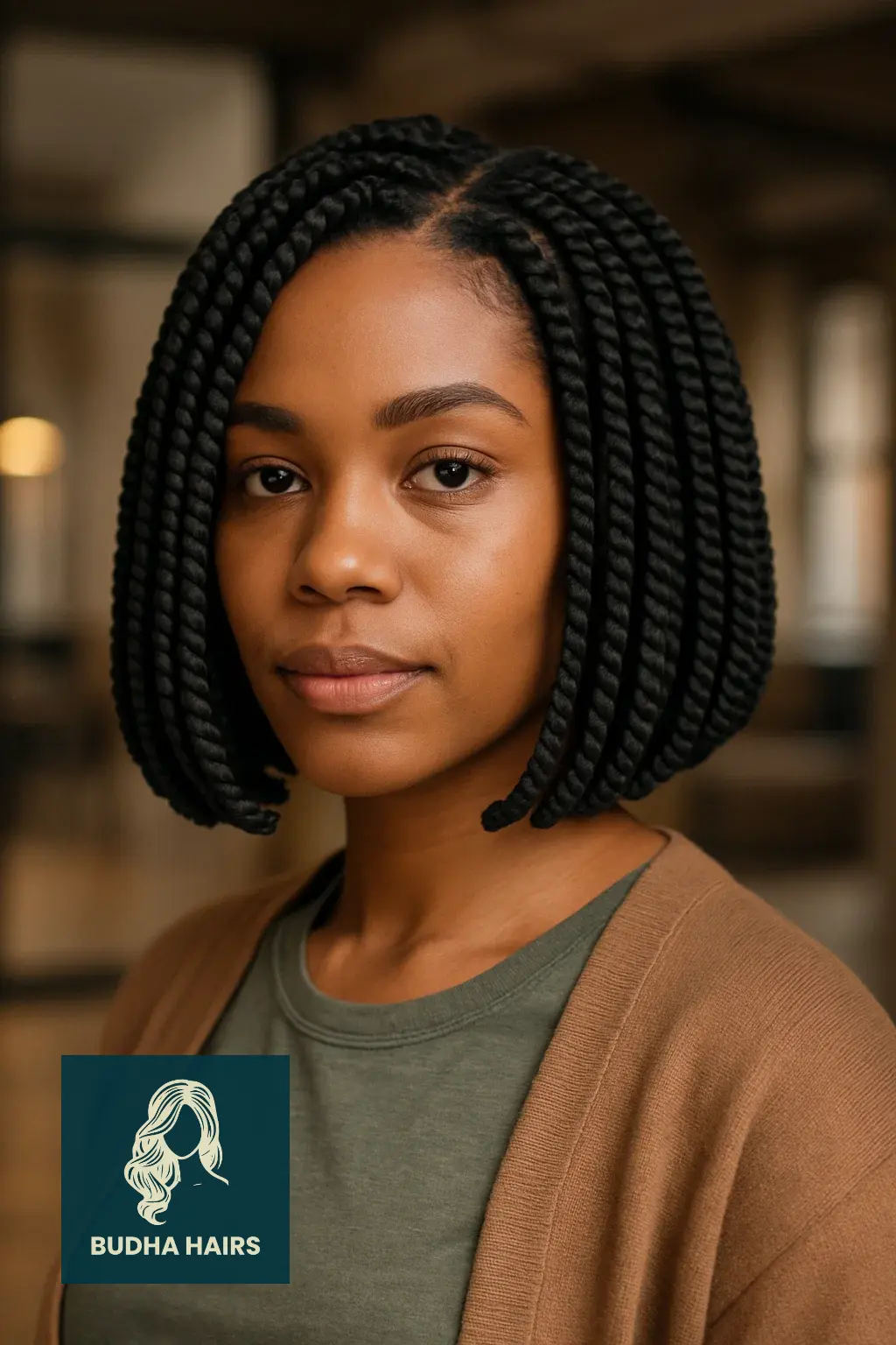 Short Crochet Twist Hairstyles: 35 Trendy Protective Looks 4 Bob-Length Crochet Twists