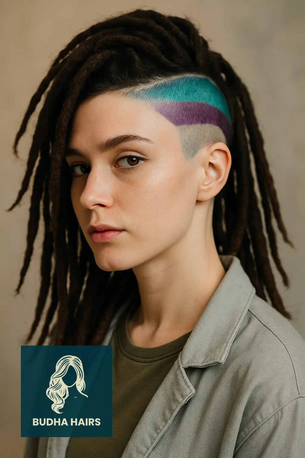 40 Edgy & Elegant Locs with Undercut Women Styles 30 Bold Undercut with Color Blocking