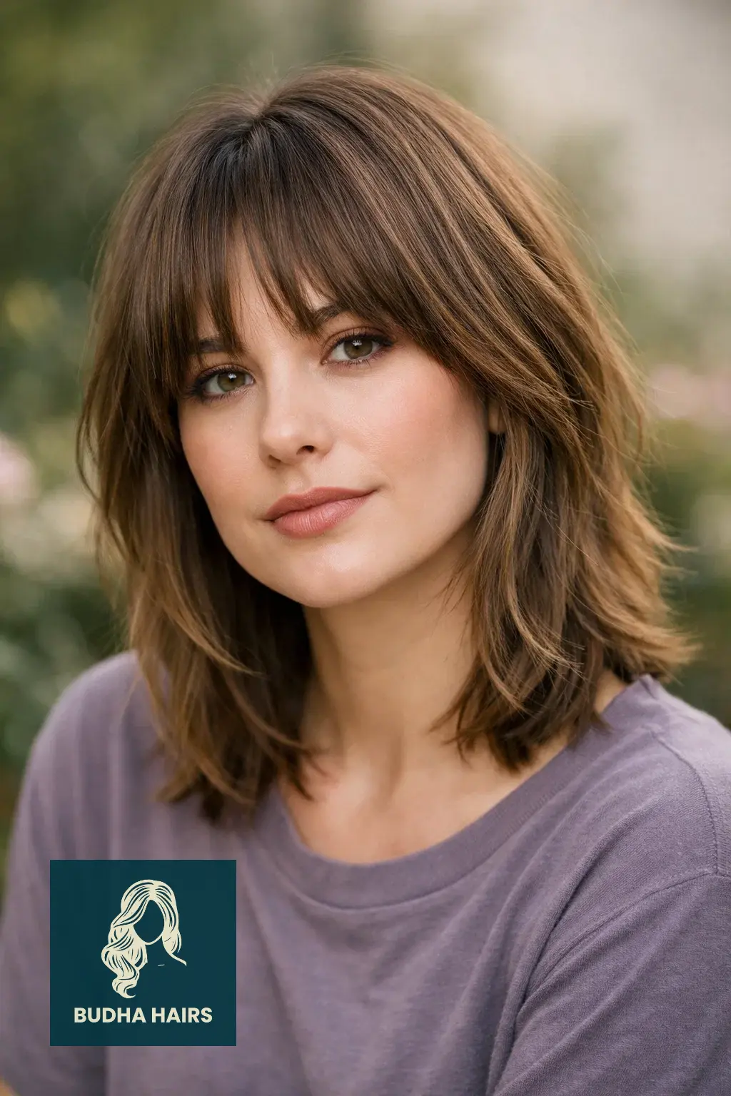 30 Best Shaggy Bob Hairstyles for Fine Hair and Round Faces 22 Bottleneck Bang Shag