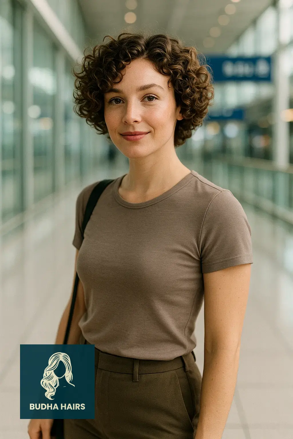 30 Airport Hairstyles for Short Hair: Easy Travel Looks 22 Bouncy Curls with Lightweight Travel Mousse