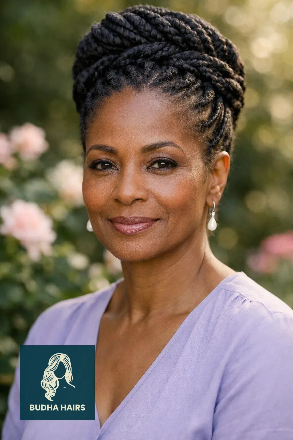 30 Stunning Older Black Women Hairstyles for Over 50 (2026 Guide) 9 Braided Crown Updo