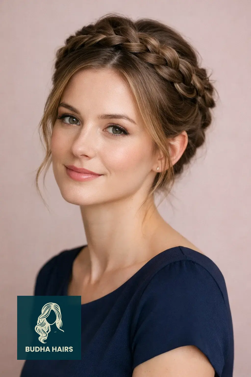 30 Best Formal Hairstyles for Thin Hair for Weddings & Galas 4 Braided Crown Updo