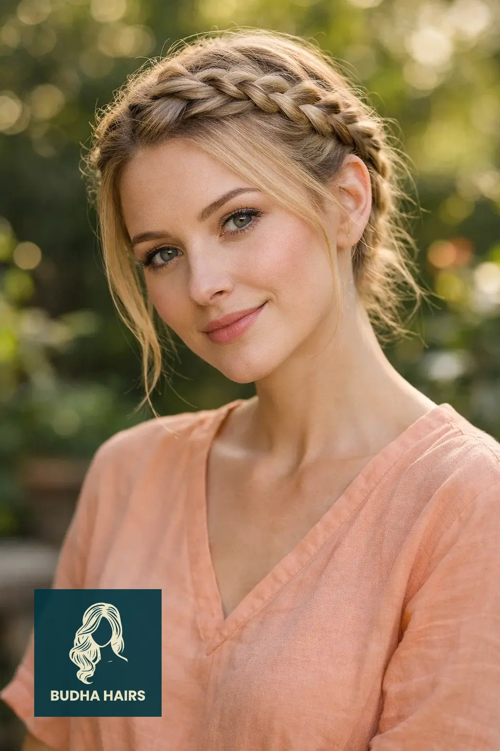 30 Simple yet Volumizing Hairstyles for Thin Hair 21 Braided Crown