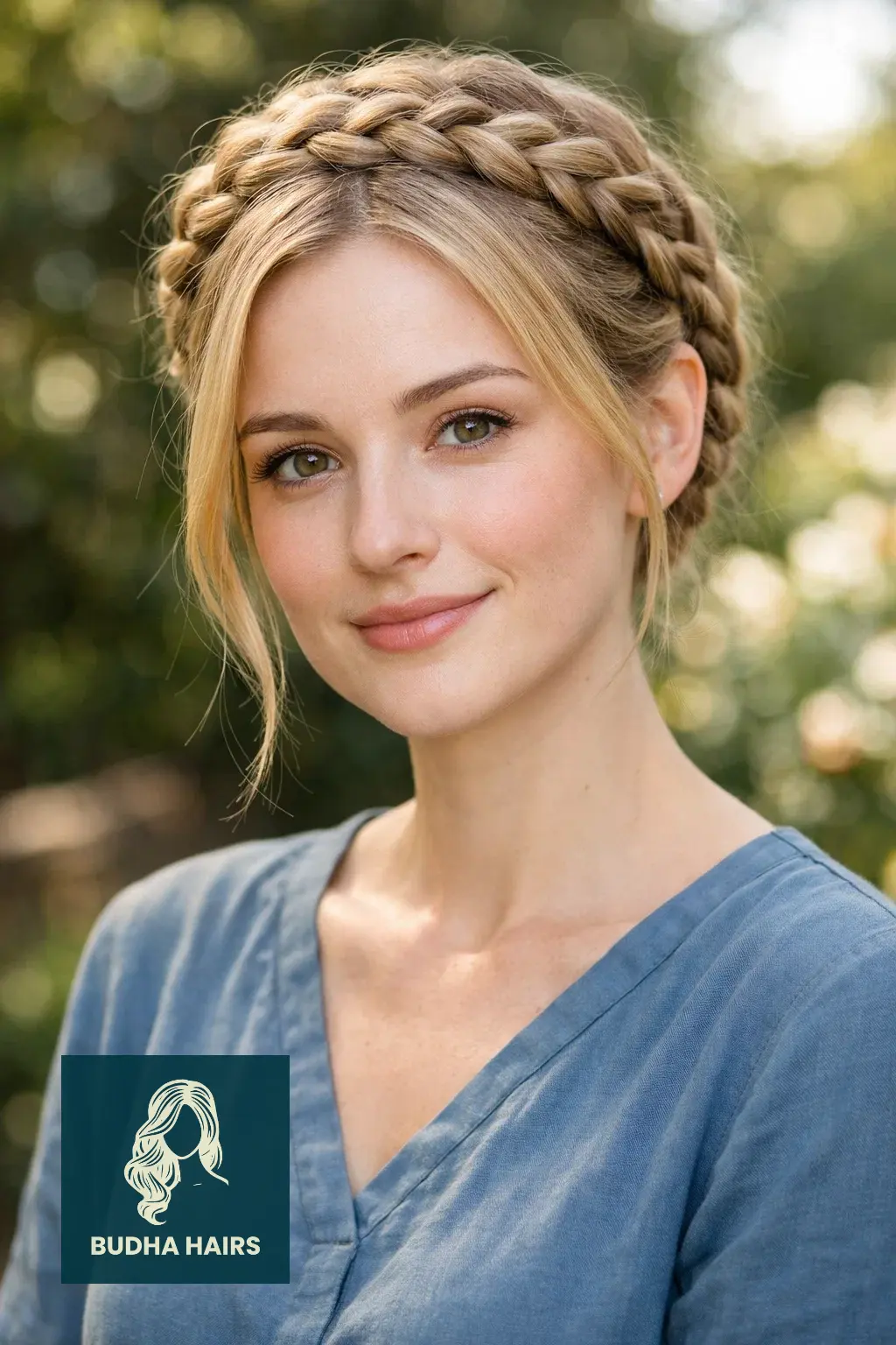 25 Best Updo Hairstyles for Thin Hair: Voluminous & Elegant 14 Braided Halo Updo