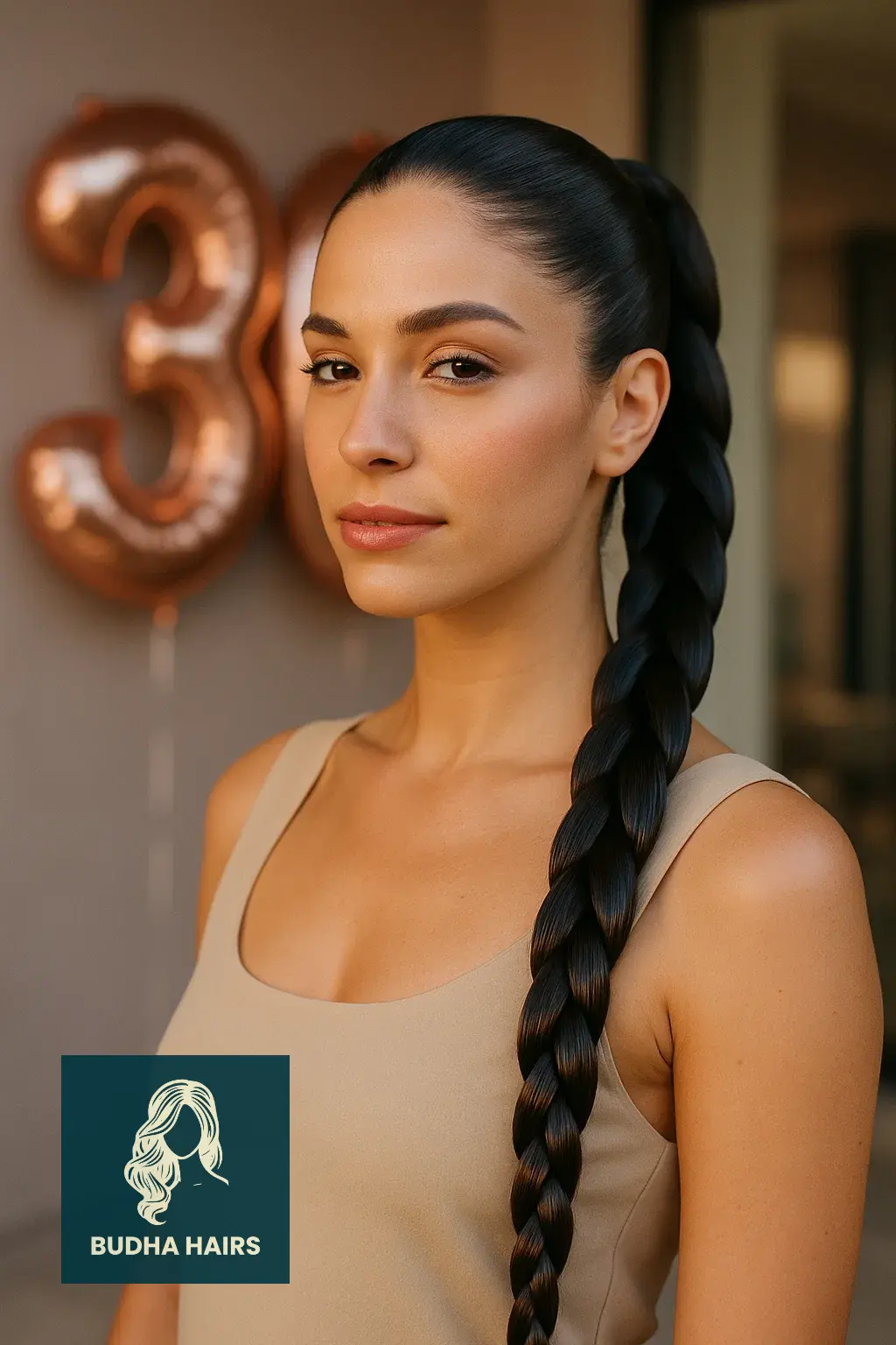 30th Birthday Hairstyles: 35 Stunning Looks for Women 30 Braided Ponytail With Extra Length and Shine