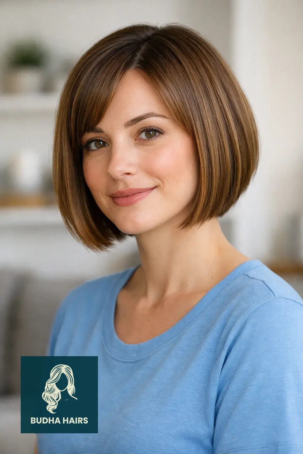 25 Best Short Bob Hairstyles for Thin Fine Hair for Instant Volume 9 Chin-Length Bob with Hidden Layers