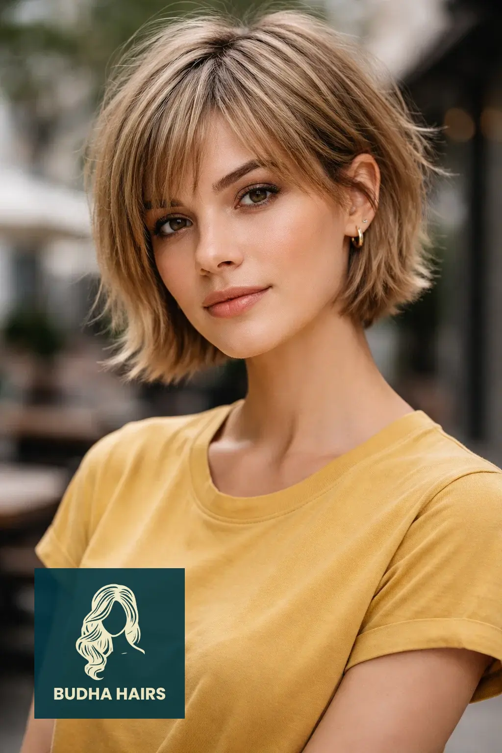 35 Best Short Hairstyles for Thin Hair and Oval Face 14 Choppy Ear-Length Crop