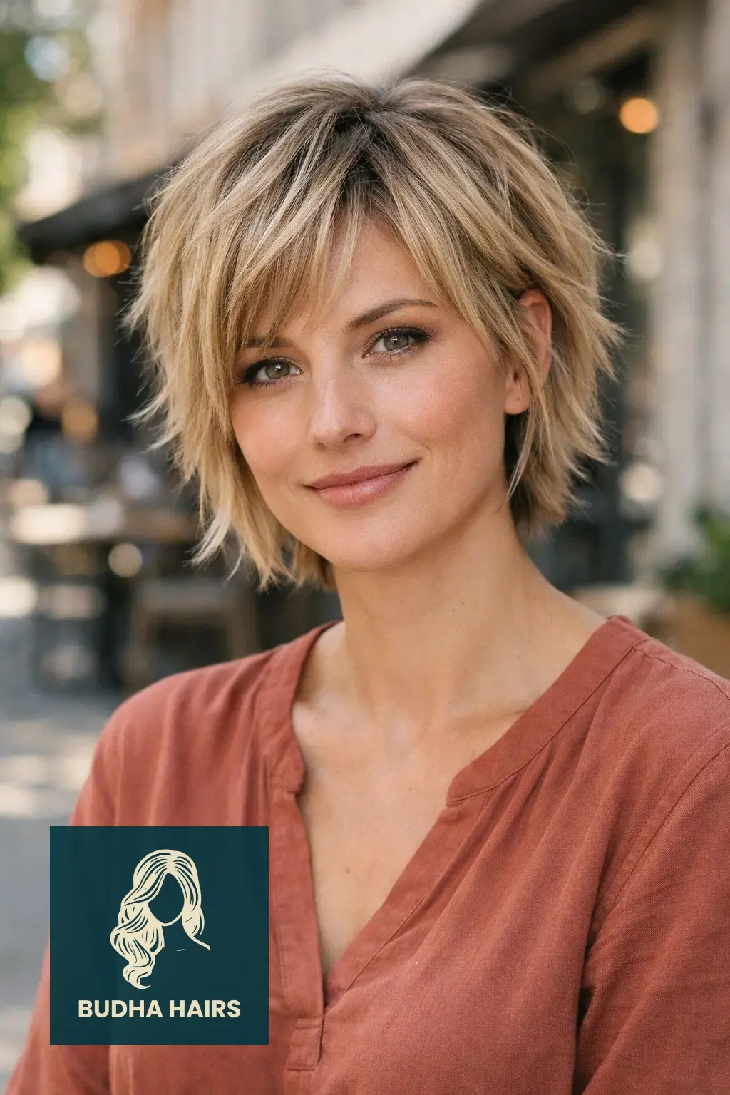 35 Short Hairstyles for Thin Hair to Look Fuller and Thicker 23 Choppy Layered Crop with Volume