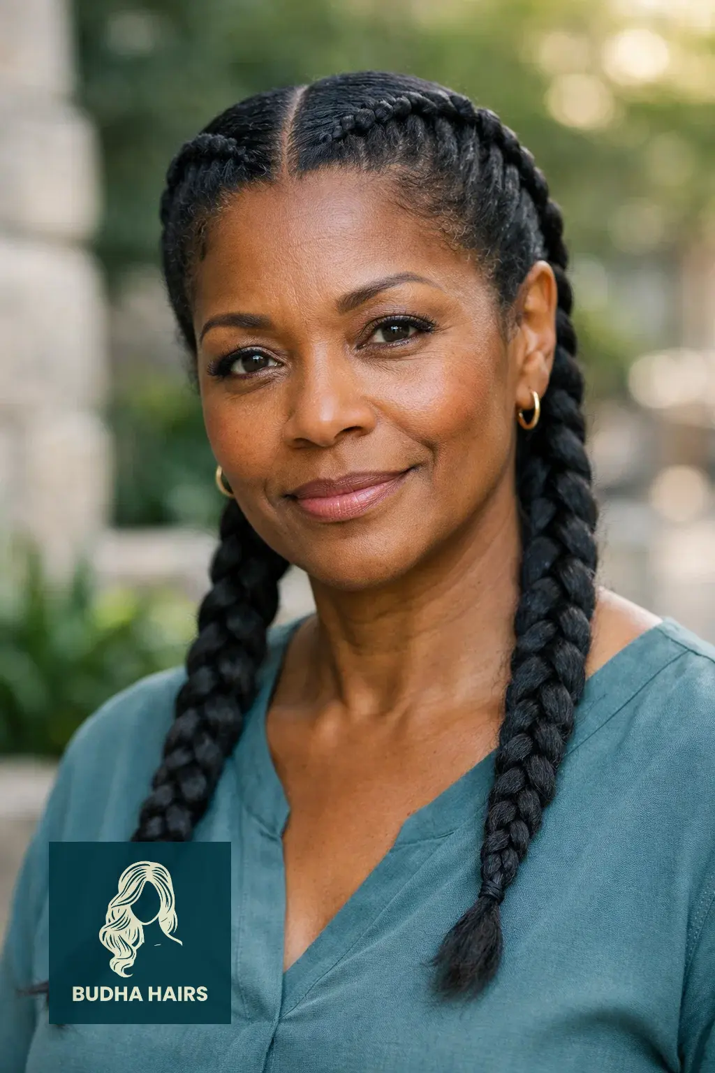 25 Stunning Braids for Older Black Women Over 50 (2026 Guide) 24 Classic Two French Braids