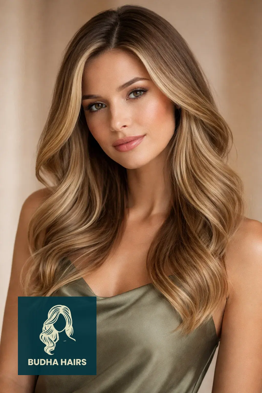 35 Golden Blonde Balayage Looks for a Radiant Shine 16 Deep Side Part with Caramel Blending