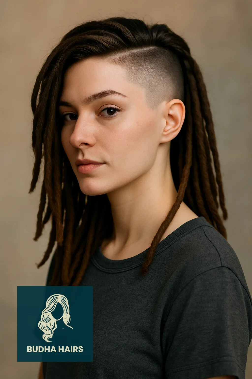 40 Edgy & Elegant Locs with Undercut Women Styles 26 Deep Side Part with Undercut