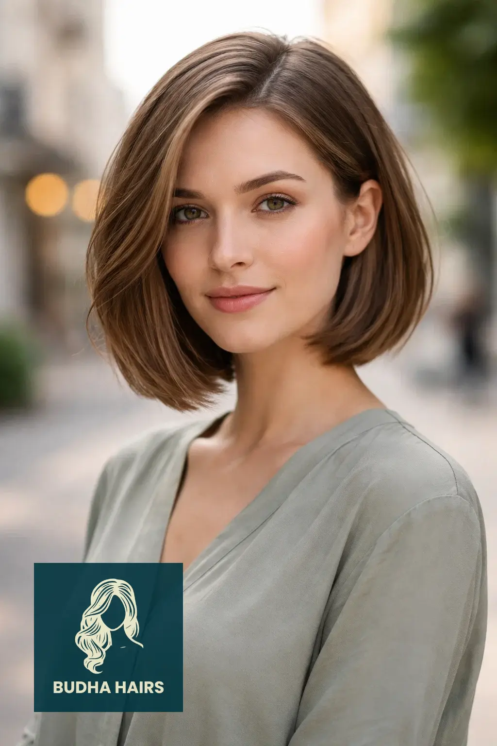 35 Short Hairstyles for Thin Hair to Look Fuller and Thicker 18 Deep Side-Parted Chin Bob