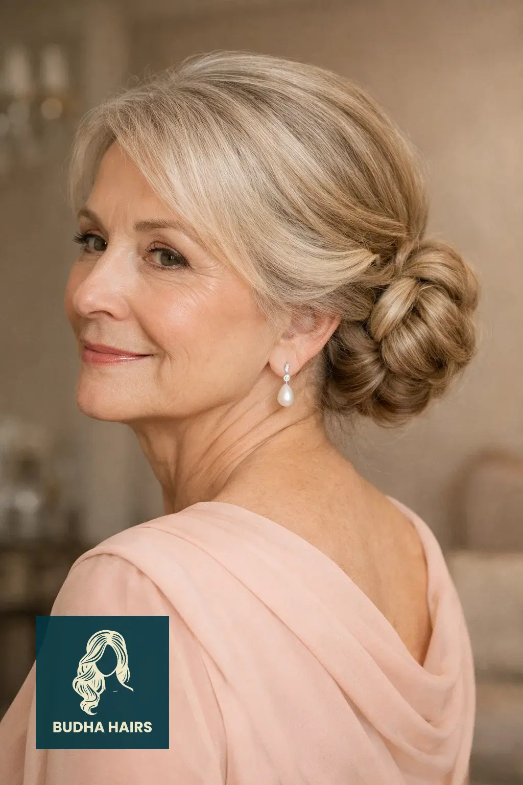 29 Stunning Wedding Hairstyles for Older Women: Elegant & Voluminous 29 Double Twisted Nape Buns