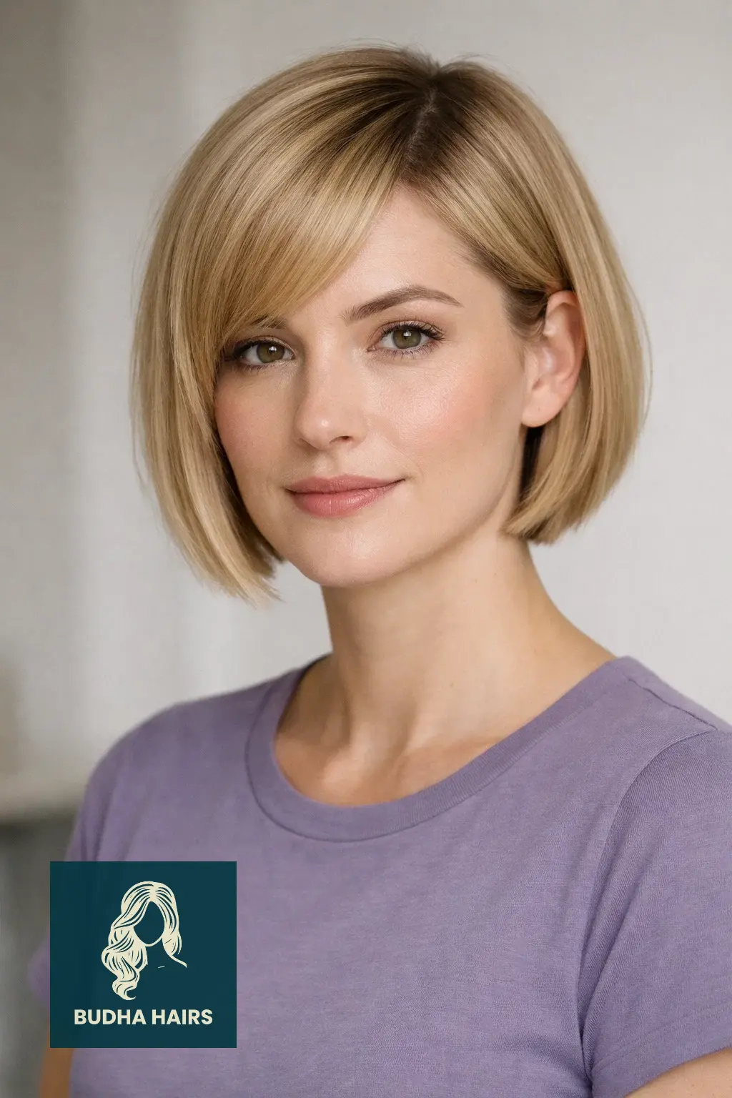 25 Best Short Bob Hairstyles for Thin Fine Hair for Instant Volume 23 Ear-Length Blunt Bob with Side Sweep