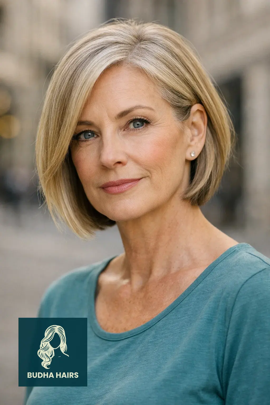 30 Flattering Bobs for Thin Hair for Older Women: Volume & Style 17 Ear-Tucked Bob with a Deep Side Part