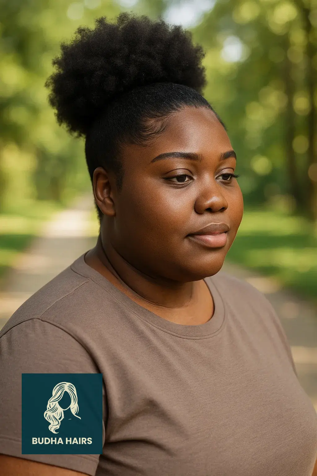 Plus Size Hairstyles for Black Women: 30 Stunning Styles 6 Elegant High Puff With Laid Edges