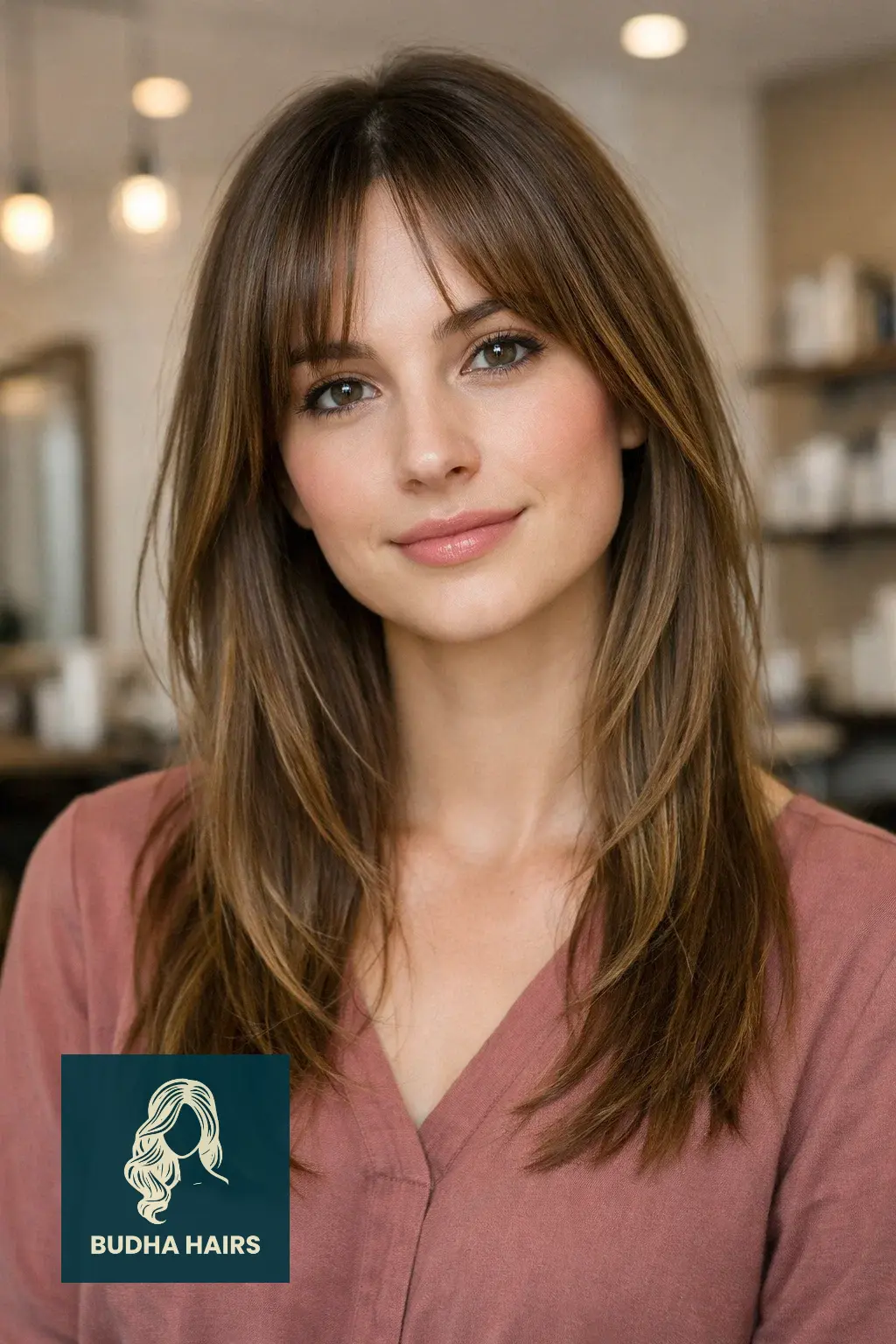 25 Best Long Thin Hair Hairstyles for Maximum Volume & Length 2 Face-Framing Curtain Bangs