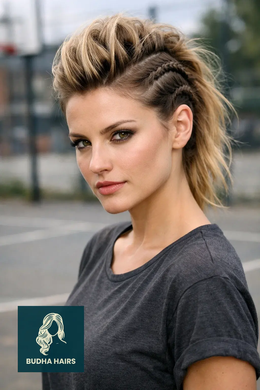 30 Simple yet Volumizing Hairstyles for Thin Hair 20 Faux Hawk Braid