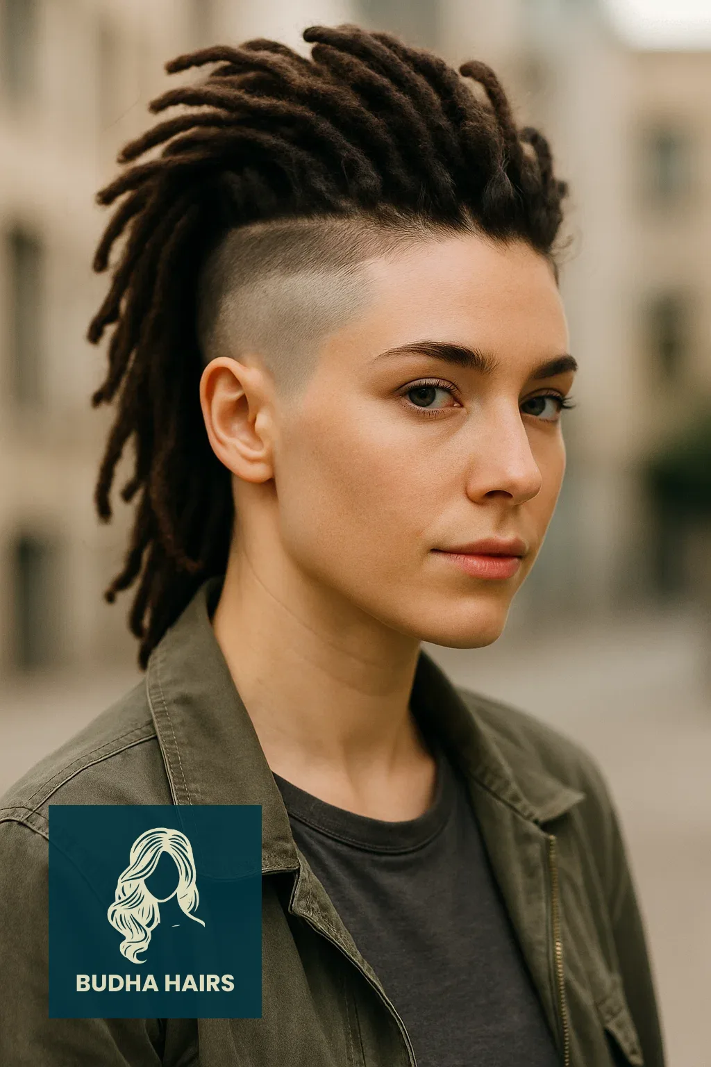 40 Edgy & Elegant Locs with Undercut Women Styles 15 Faux Hawk with Shaved Sides and Locs