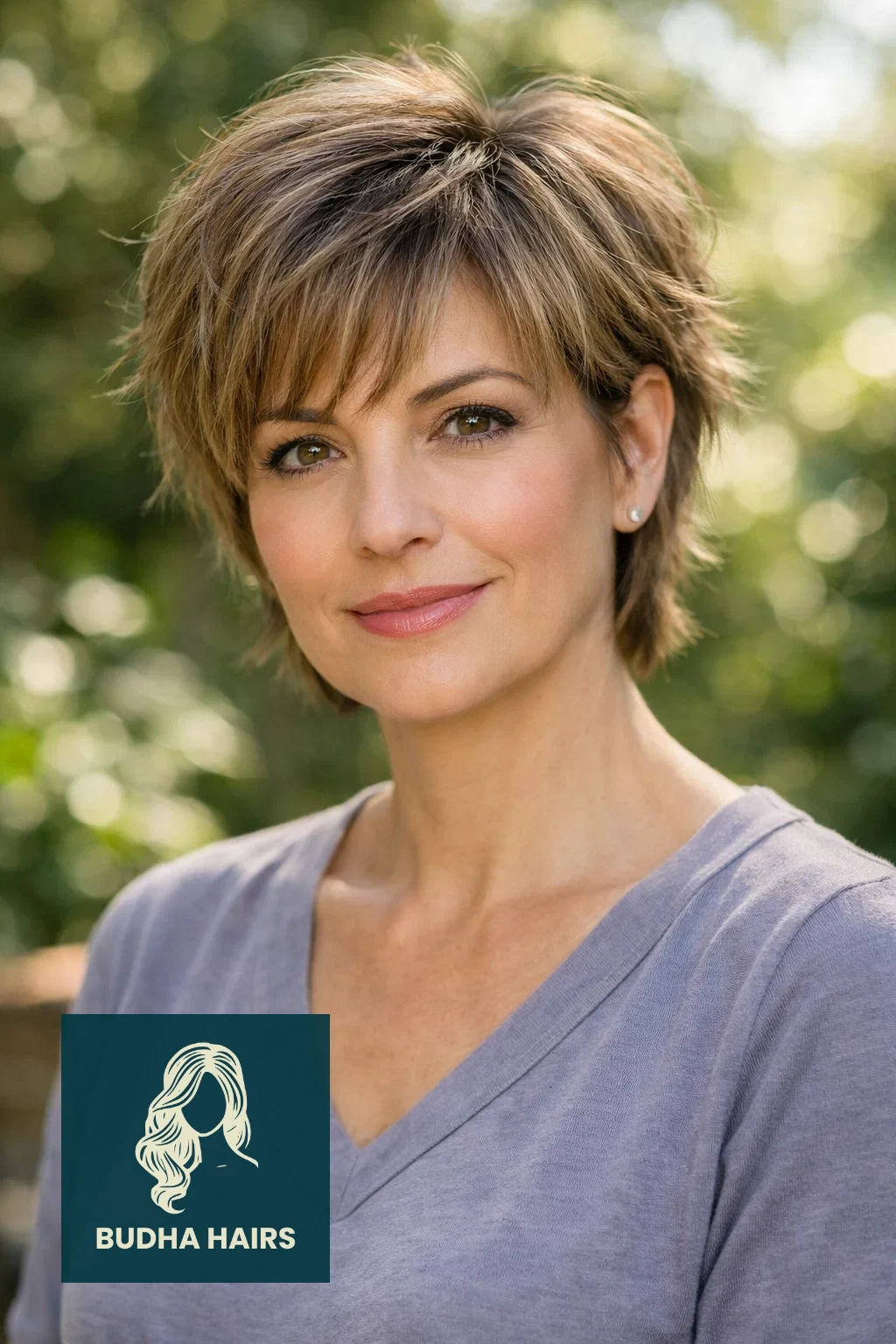 35 Chic Hairstyles for Women Over 40 with Bangs to Try Now 26 Feathered Pixie With Wispy Bangs