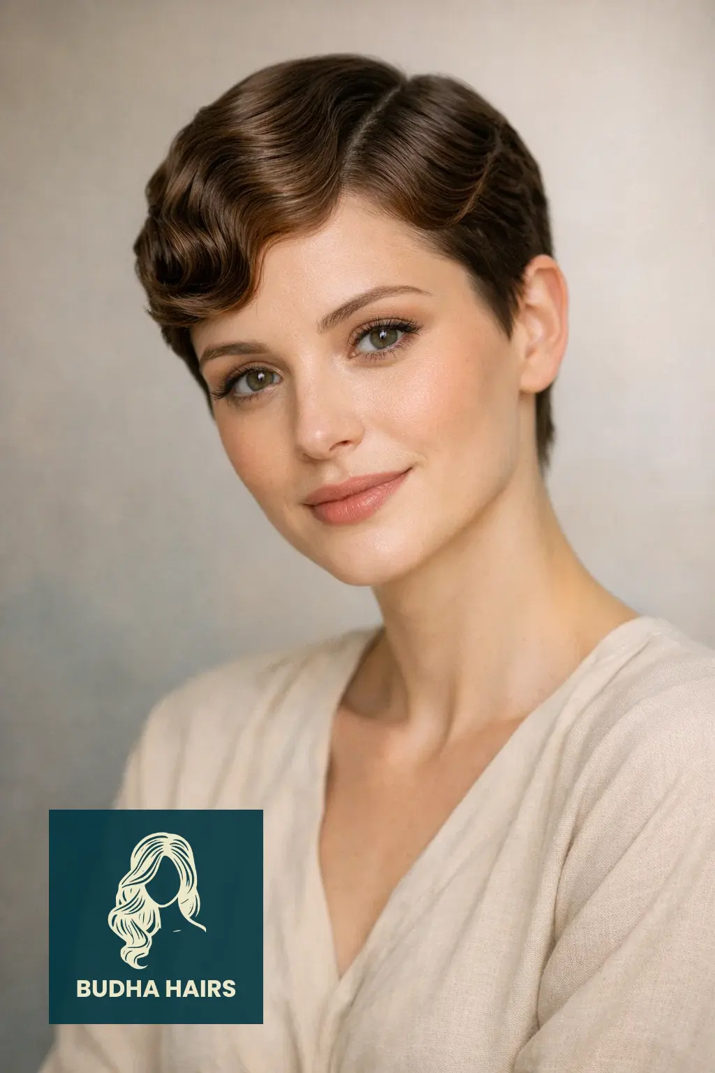 35 Best Short Hairstyles for Thin Hair and Oval Face 26 Finger-Waved Vintage Pixie