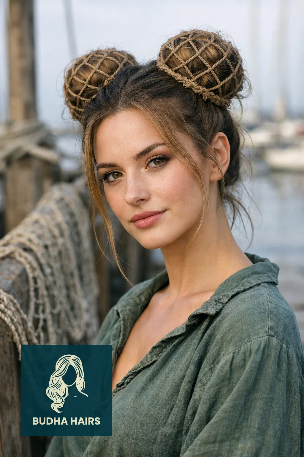 50 Pirate Hairstyles for Women - Rugged & Romantic Looks 43 Fisherman's Net Buns
