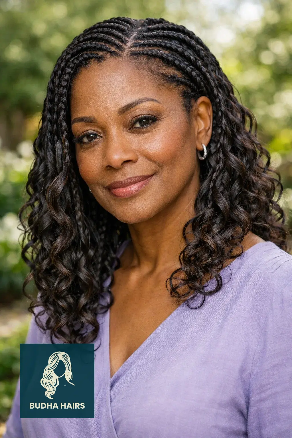 25 Stunning Braids for Older Black Women Over 50 (2026 Guide) 17 French Curl Braids