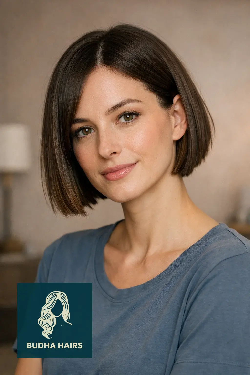 35 Short Hairstyles for Thin Hair to Look Fuller and Thicker 29 Geometric Ear-Length Blunt Cut