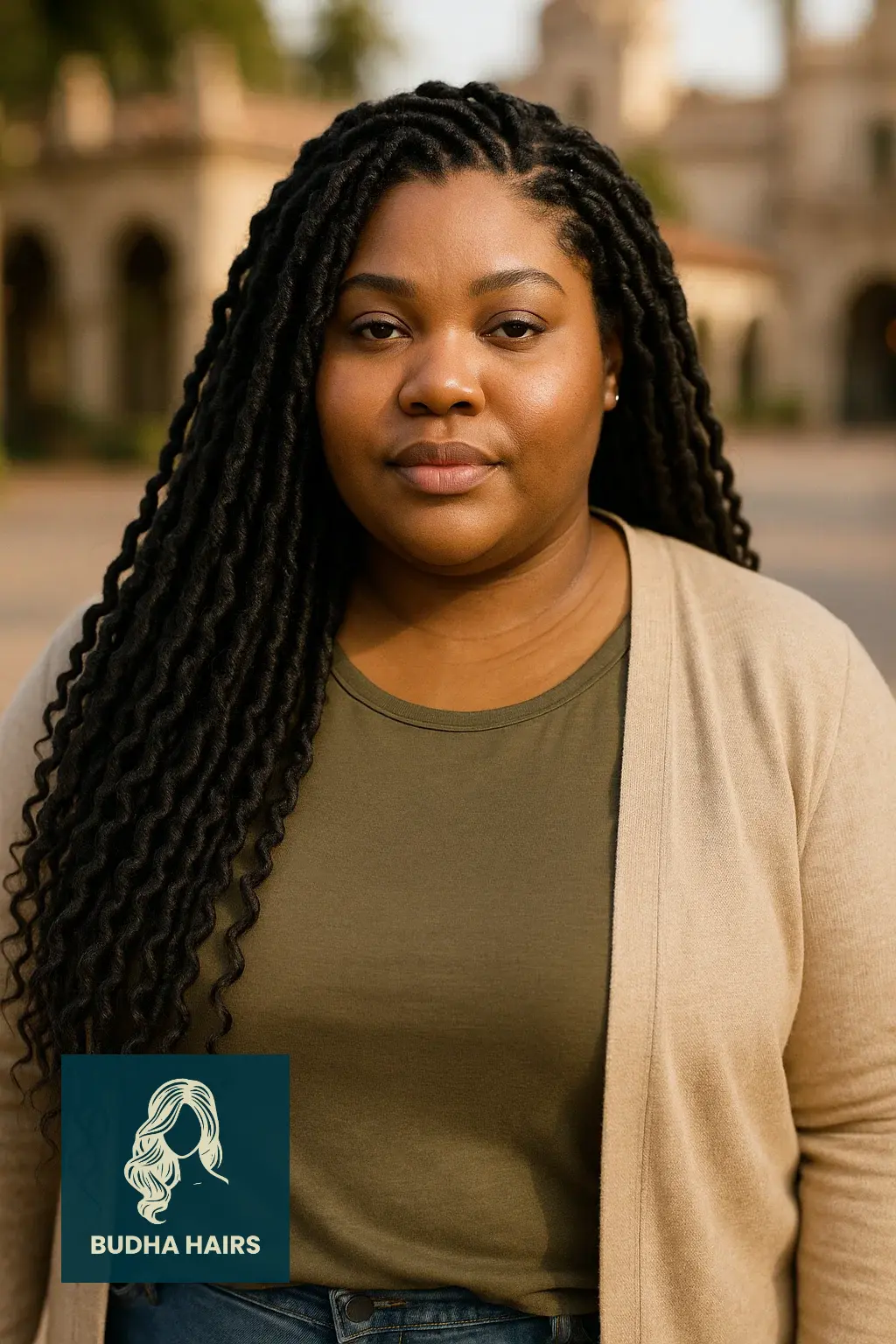 Plus Size Hairstyles for Black Women: 30 Stunning Styles 19 Goddess Faux Locs With Mid Back Length