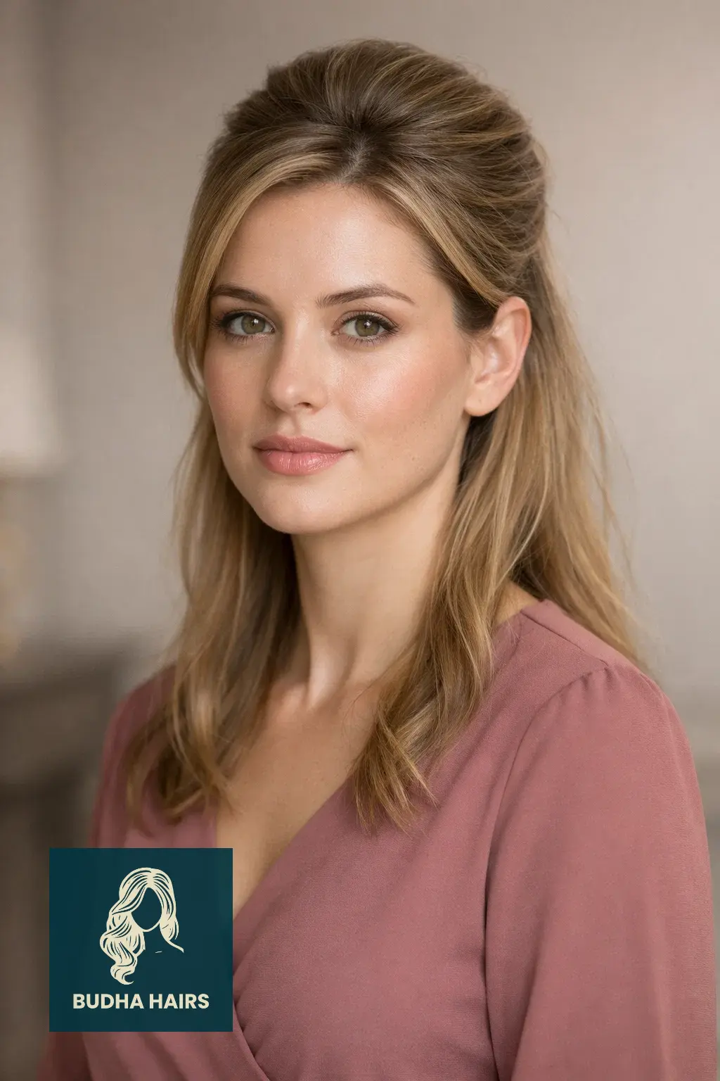 30 Best Formal Hairstyles for Thin Hair for Weddings & Galas 2 Half-Up Style with Crown Lift