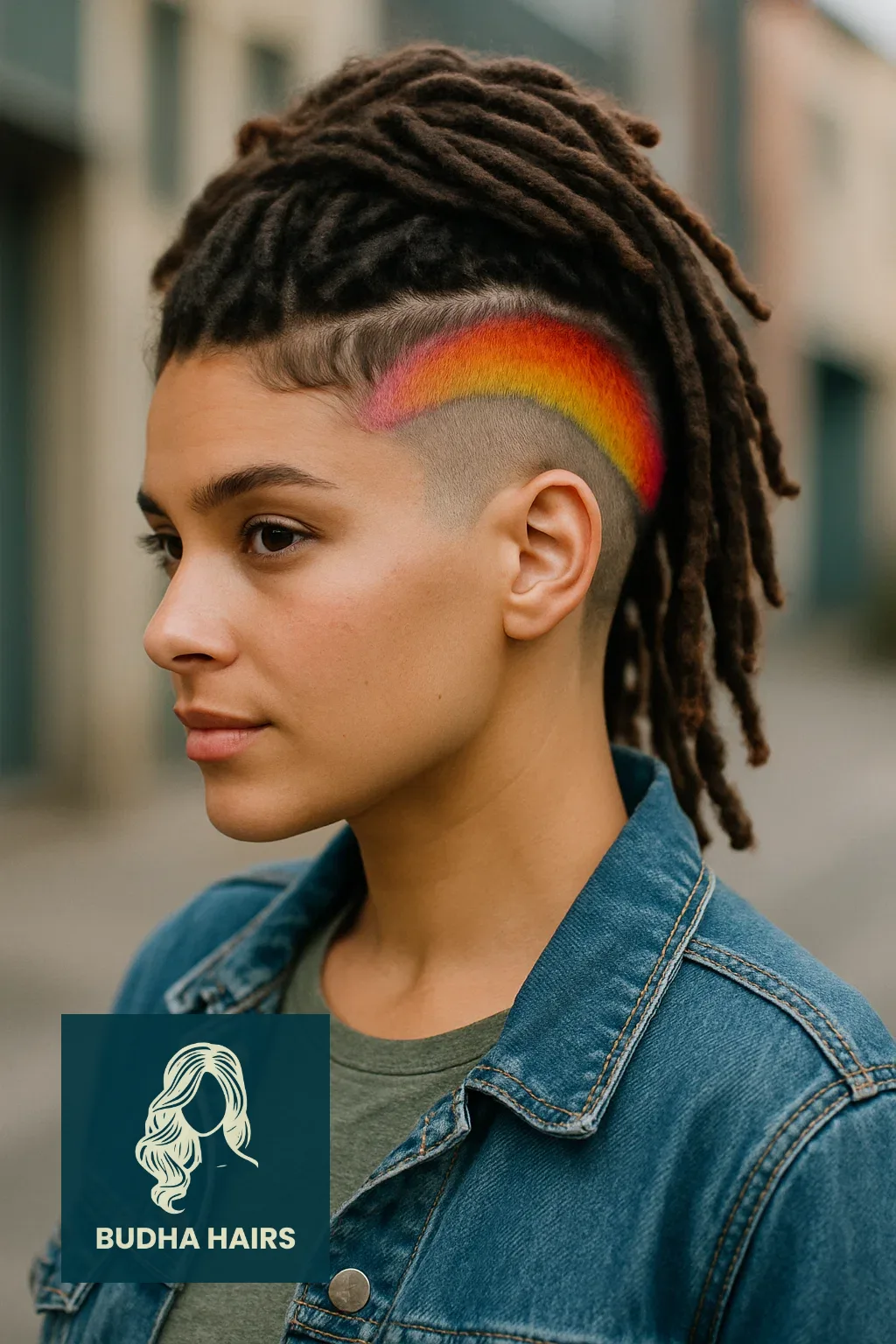 40 Edgy & Elegant Locs with Undercut Women Styles 13 Hidden Undercut with Color Pop