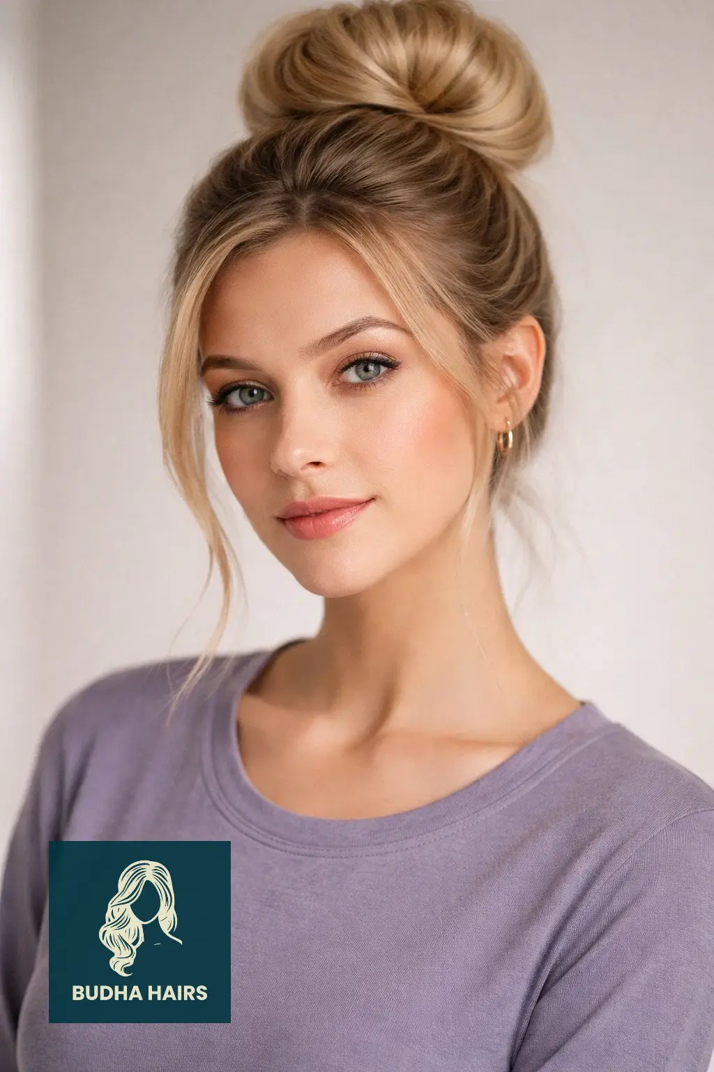 25 Best Updo Hairstyles for Thin Hair: Voluminous & Elegant 2 High "Bubble" Bun with a Hair Donut