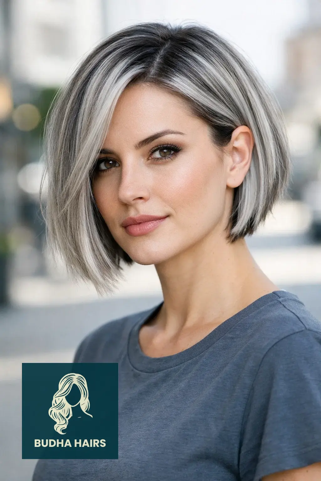 25 Ash Blonde Balayage Hairstyles That Look Expensive and Chic 8 High-Contrast Icy Ash for Short Bob