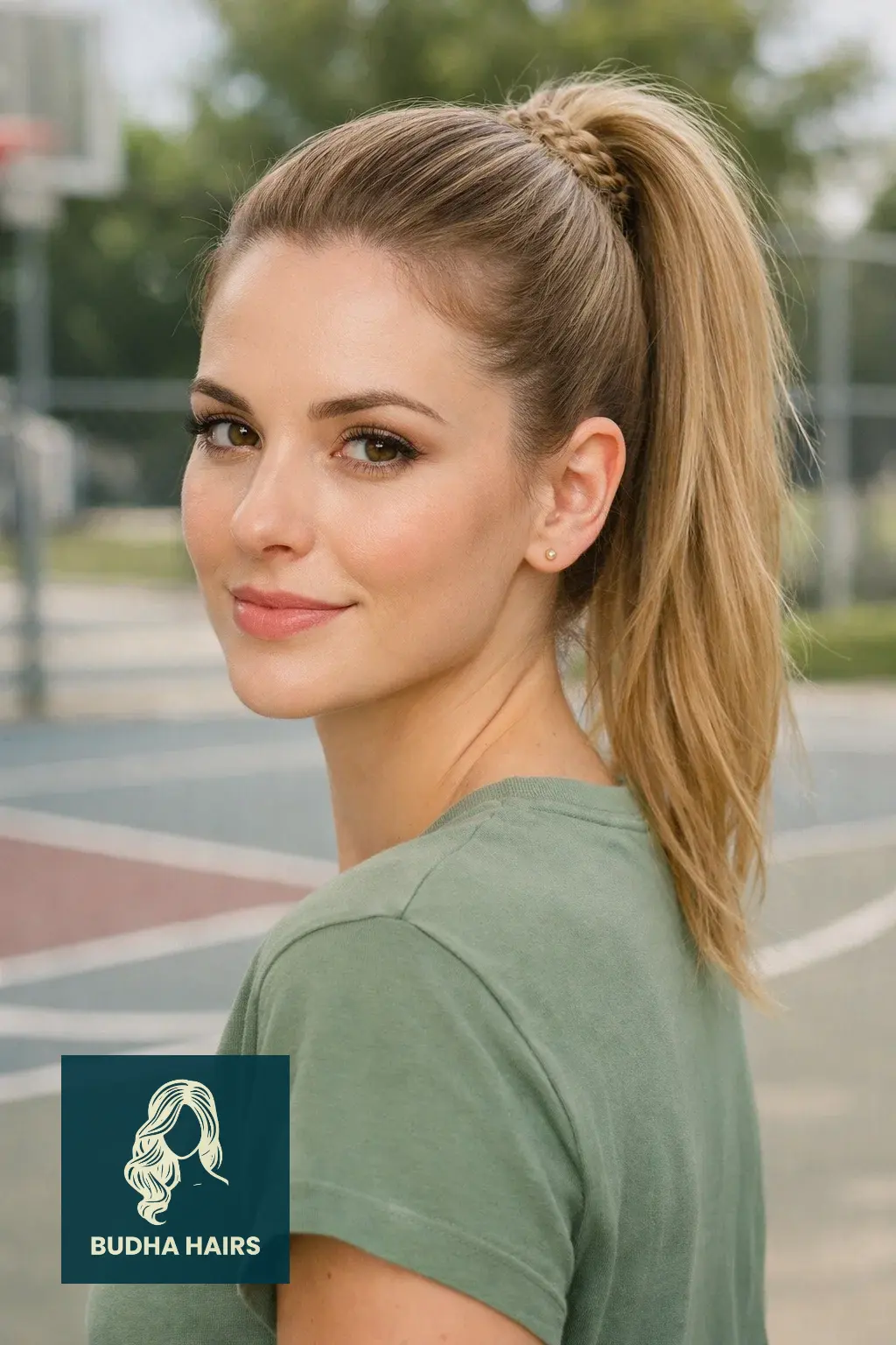 25 Best Updo Hairstyles for Thin Hair: Voluminous & Elegant 9 High Ponytail with Braided Wrap