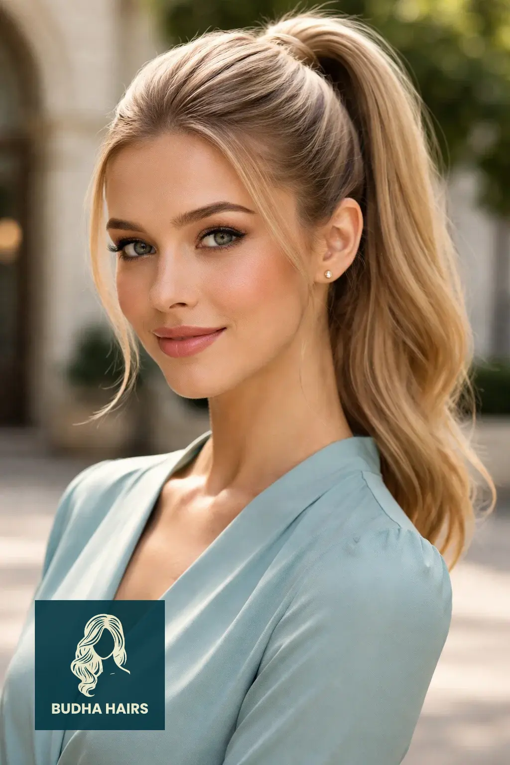 30 Best Formal Hairstyles for Thin Hair for Weddings & Galas 24 High Ponytail with Braided Wrap