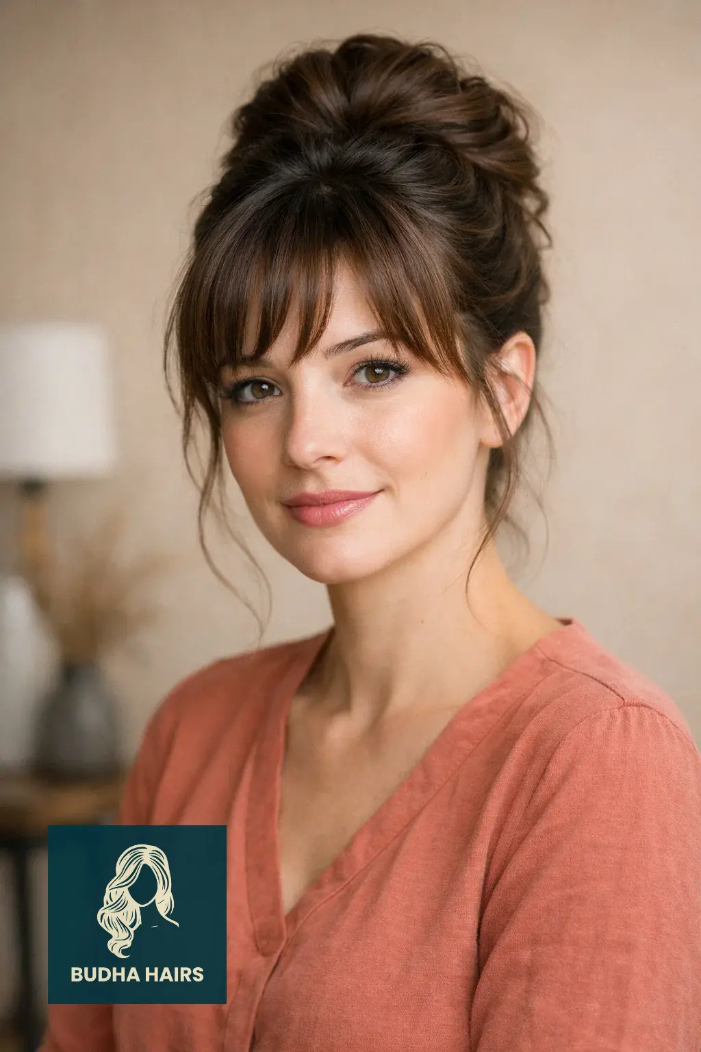 25 Best Updo Hairstyles for Thin Hair: Voluminous & Elegant 25 High Twisted Updo with a Front Fringe