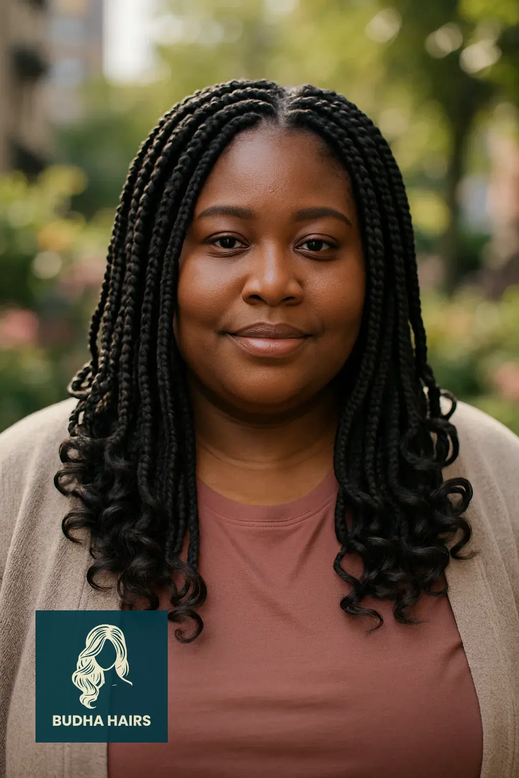 Plus Size Hairstyles for Black Women: 30 Stunning Styles 26 Layered Box Braids With Curled Ends