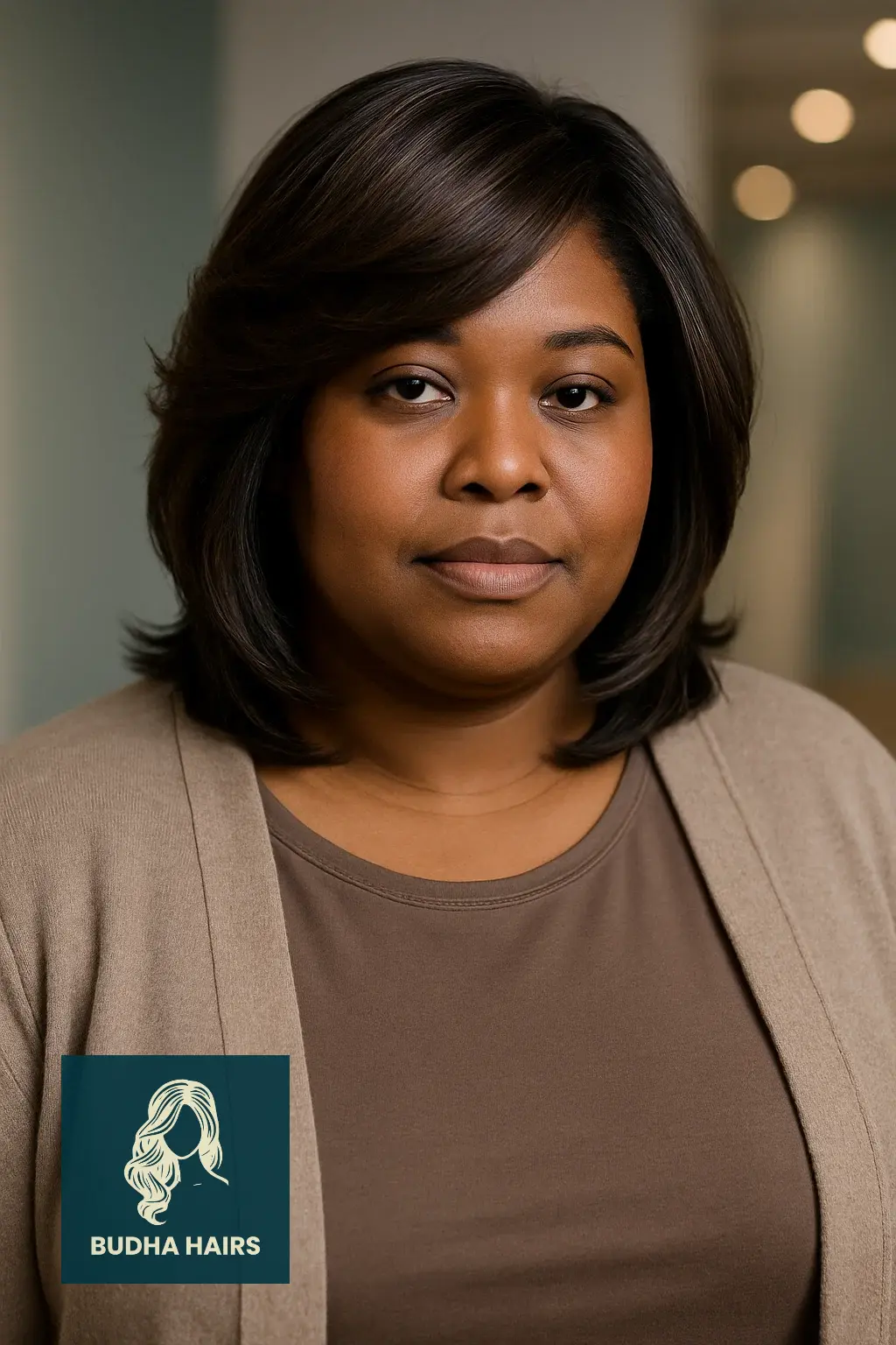 Plus Size Hairstyles for Black Women: 30 Stunning Styles 30 Layered Shoulder-Length Wig With Side Part