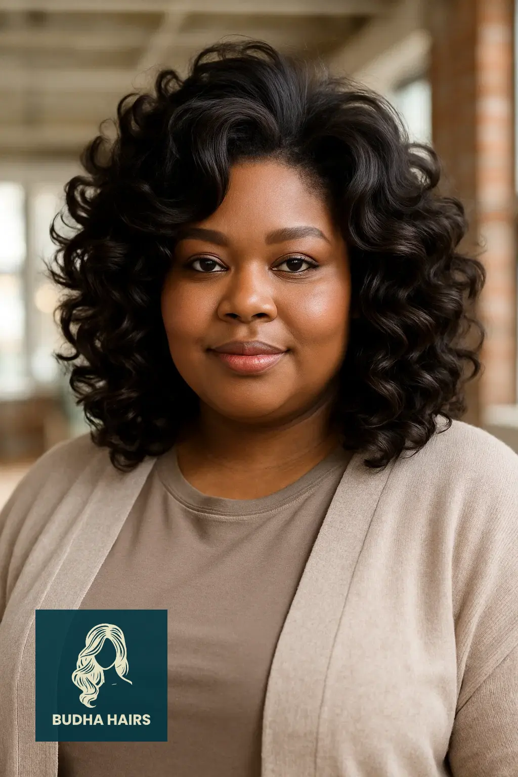Plus Size Hairstyles for Black Women: 30 Stunning Styles 7 Layered Wand Curls With Crown Volume