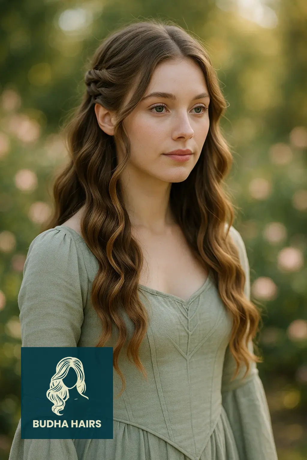 30 Ethereal Elf Hairstyles for a Fantasy Look 15 Loose Waves with Hidden Pin Design